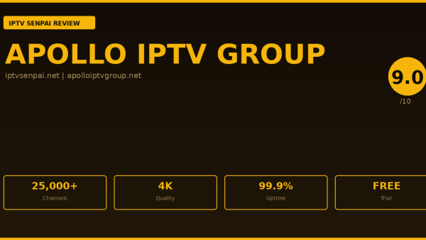 Apollo IPTV Group Review 2026 — IPTV Senpai Expert Guide