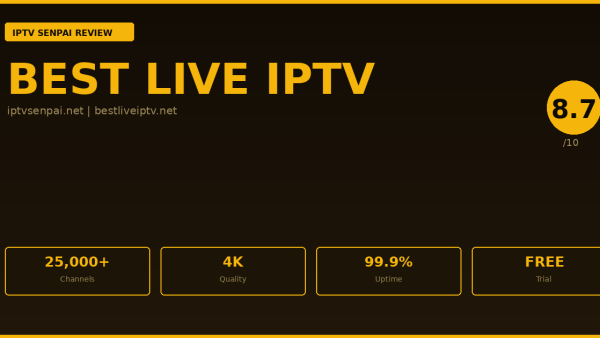 Best Live IPTV Review 2026 — IPTV Senpai Expert Guide