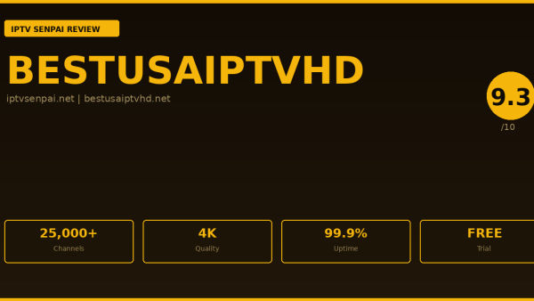 Bestusaiptvhd Review 2026 — IPTV Senpai Expert Guide