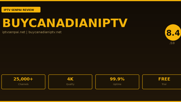 Buycanadianiptv Review 2026 — IPTV Senpai Expert Guide