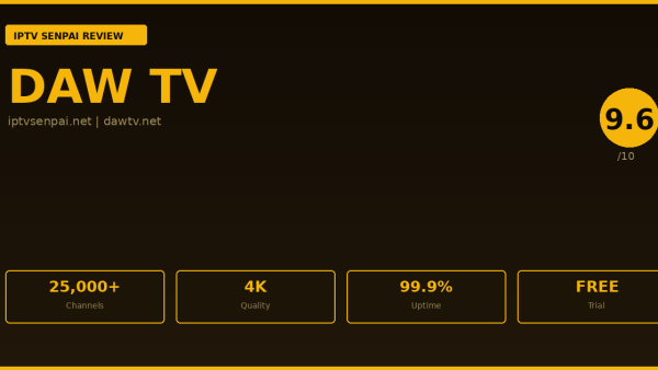 Daw TV Review 2026 — IPTV Senpai Expert Guide