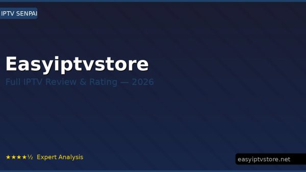 Easyiptvstore Review 2026 — Channels, Pricing & Honest Rating