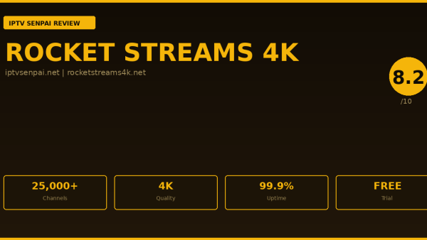 Rocket Streams 4K Review 2026 — IPTV Senpai Expert Guide