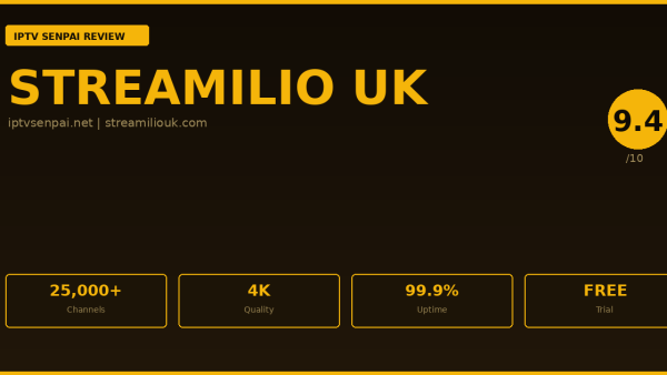 Streamilio UK Review 2026 — IPTV Senpai Expert Guide